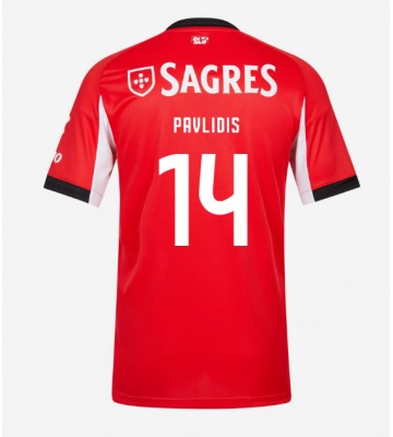 Benfica Vangelis Pavlidis #14 Hjemmebanetrøje 2025-26 Kortærmet